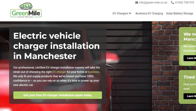 GreenMile Electrical UK EV Charging Station Contractor