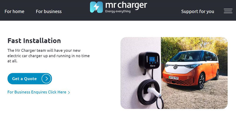 Mr Charger Ltd UK EV Charging Station Contractor